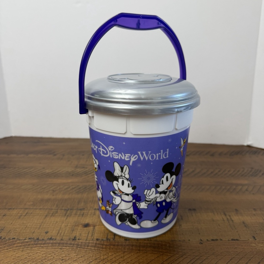 Disney 100th Anniversary Popcorn Bucket Walt Disney World Collectible with Lid